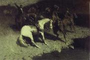 Frederic Remington Fired on oil